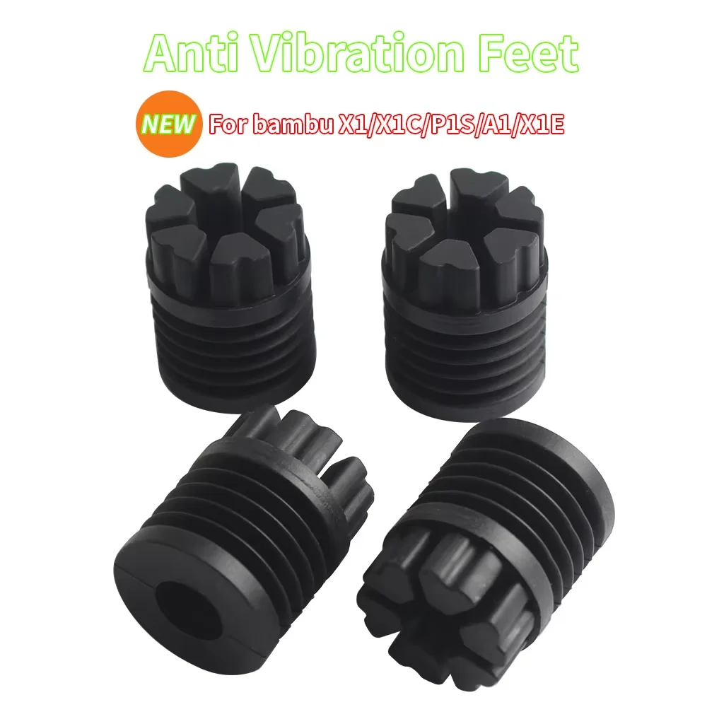 3D Printing Bambu Lab A1 - ขาตั้งกันสั่นสะเทือนสำหรับ Bambu Lab รุ่น X1/P1/X1E ยางกันลื่น