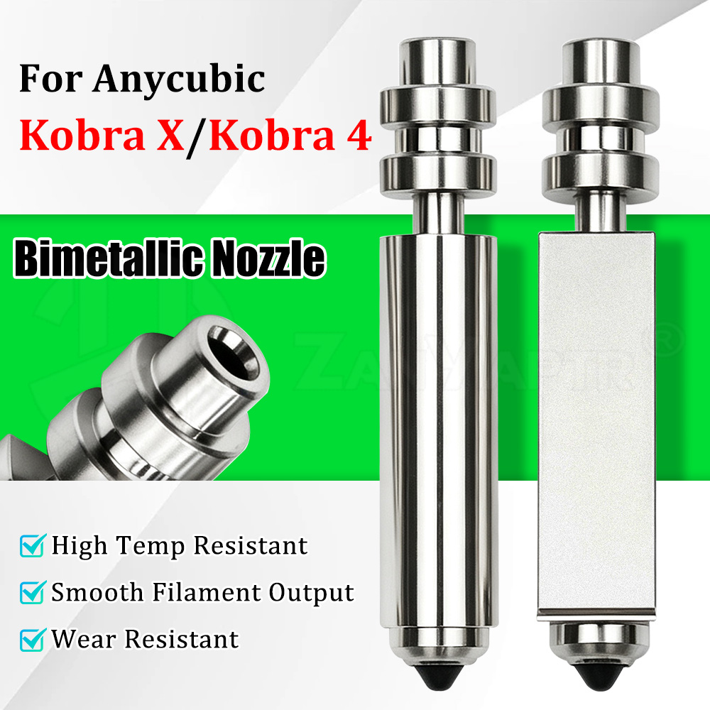 3D Printing Output - หัวฉีดแบบไบเมทัลลิกสำหรับเครื่องพิมพ์ 3D Anycubic Kobra X Kobra