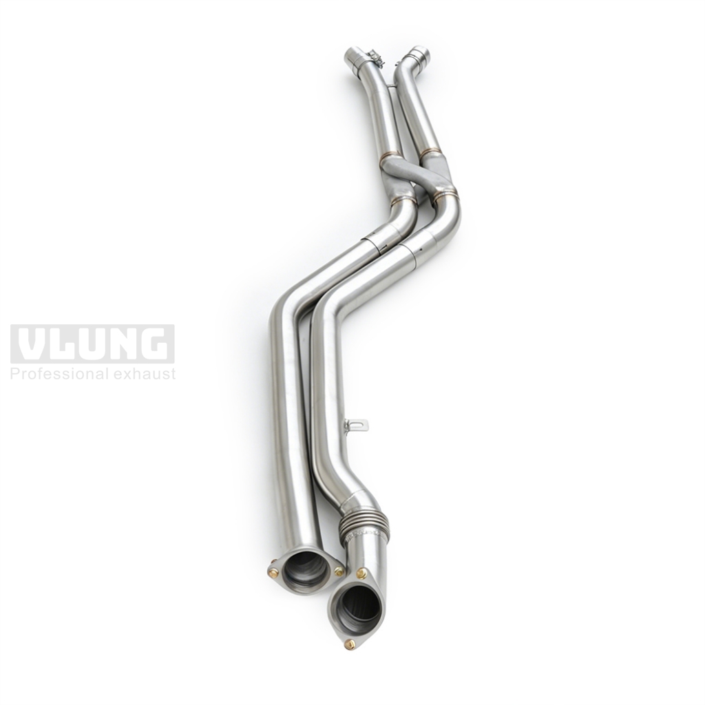3D Printing Steel - ท่อไอเสียกลางแบบเรโซแนนซ์ VLUNG รูปทรงตัว Z พิมพ์ 3