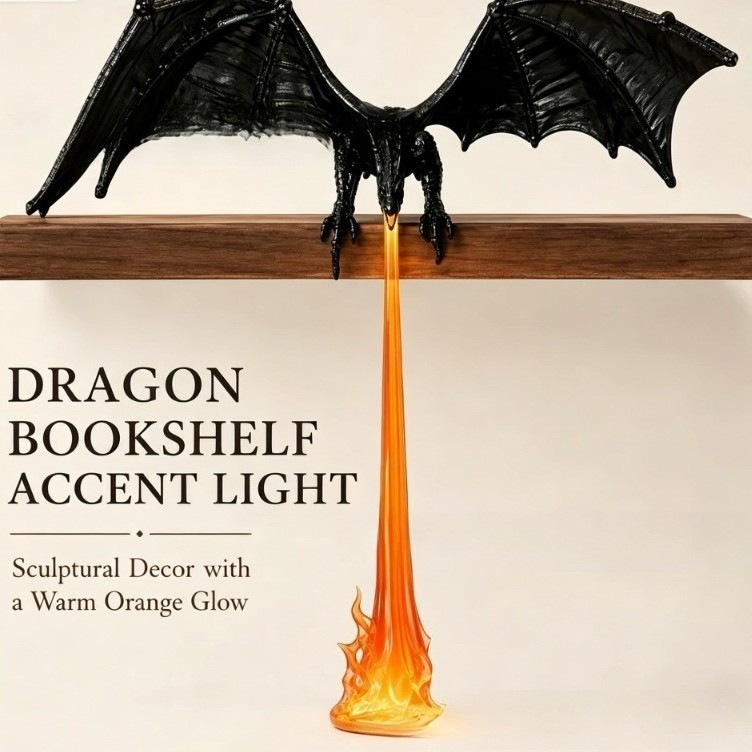 3D Printing Lamp - โคมไฟมังกรพ่นไฟ 3D พิมพ์ด้วยเทคโนโลยี 3D ไฟ LED