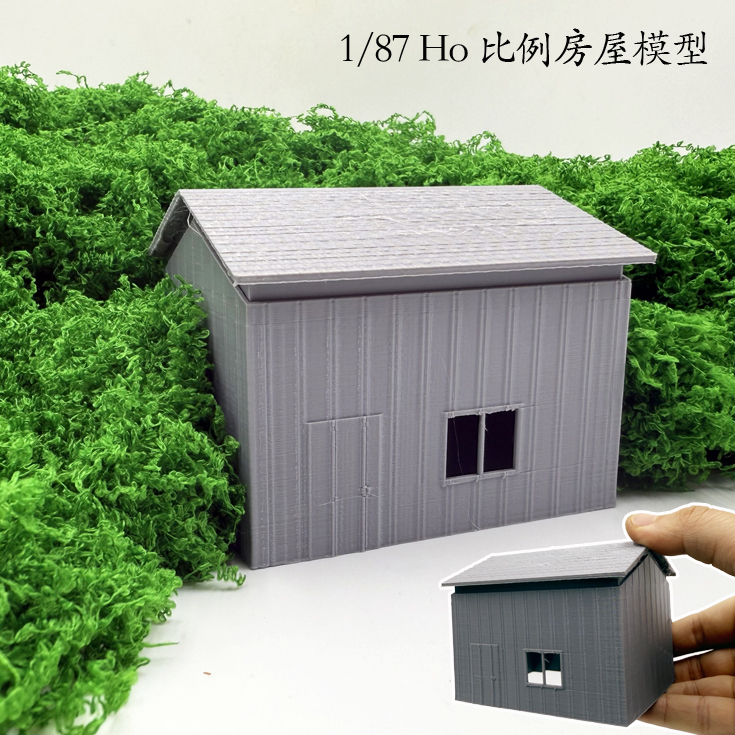3D Printing Warehouse - 1/87 scale จําลองบ้านรุ่นโกดังอาคารรุ่น 3D การพิมพ์พลาสติก miniature