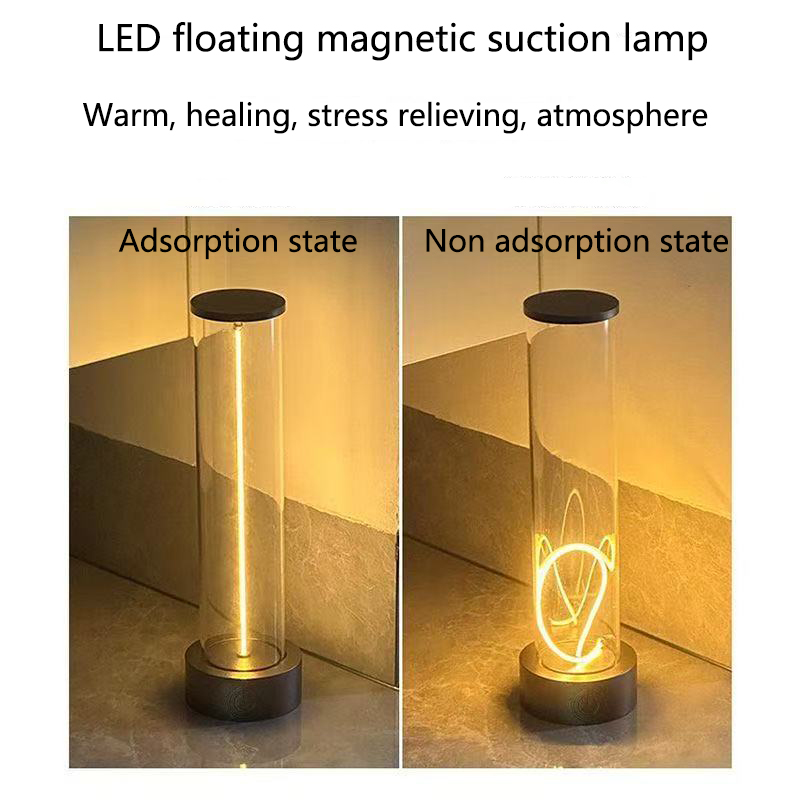 3D Printing Lamp - โคมไฟตั้งโต๊ะ LED แบบพกพาไร้สาย, ดีไซน์แบบชาร์จไฟได้, โคมไฟตั้งโต๊ะแม่เหล็ก, พร้อมเซ็นเซอร์สัมผัส,