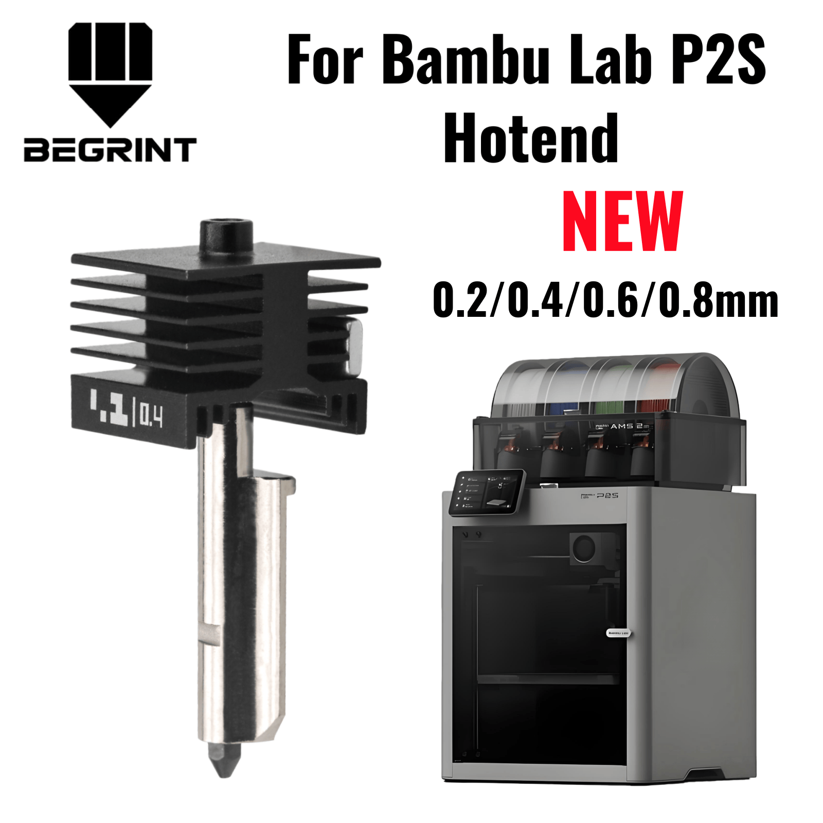 3D Printing Steel - สำหรับ Bambu Lab P2S X2D หัวฉีด