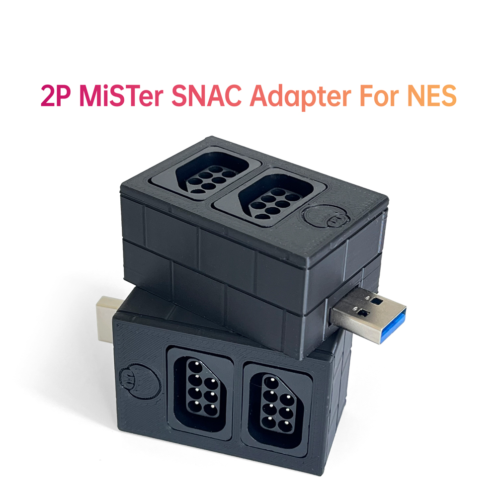3D Printing Output - อะแดปเตอร์ 2P SNAC สำหรับคอนโทรลเลอร์ NES สำหรับระบบ