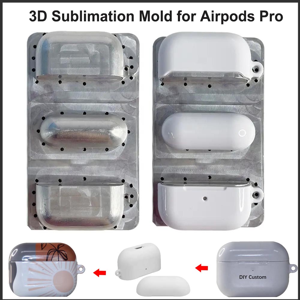 3D Printing Aluminium - เคสแม่พิมพ์ซับลิเมชั่น 3 มิติ สำหรับ Airpods Pro