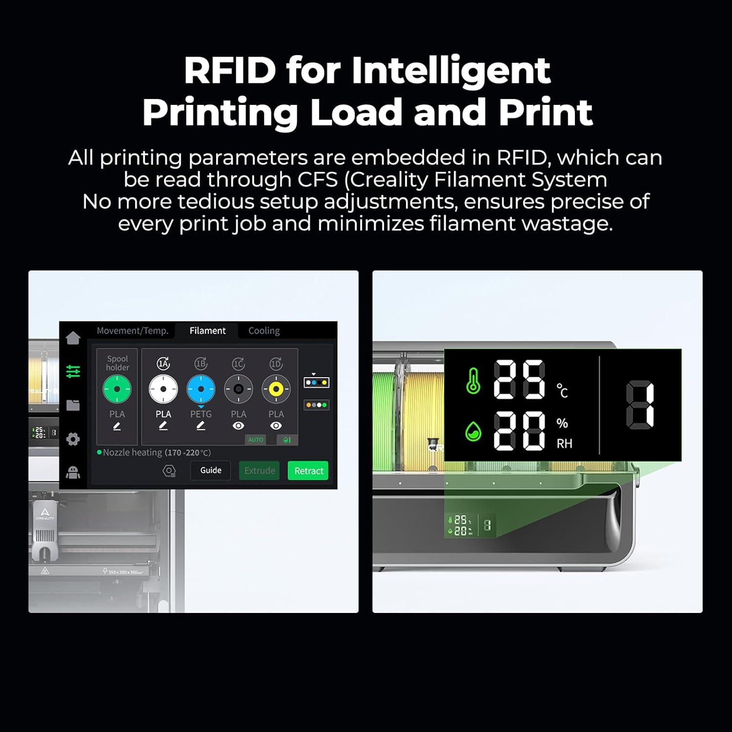 CREALITY ไฮเปอร์ PLA RFID ฟิลา - 3D Printing Aluminium บทวิจารณ์และราคา
