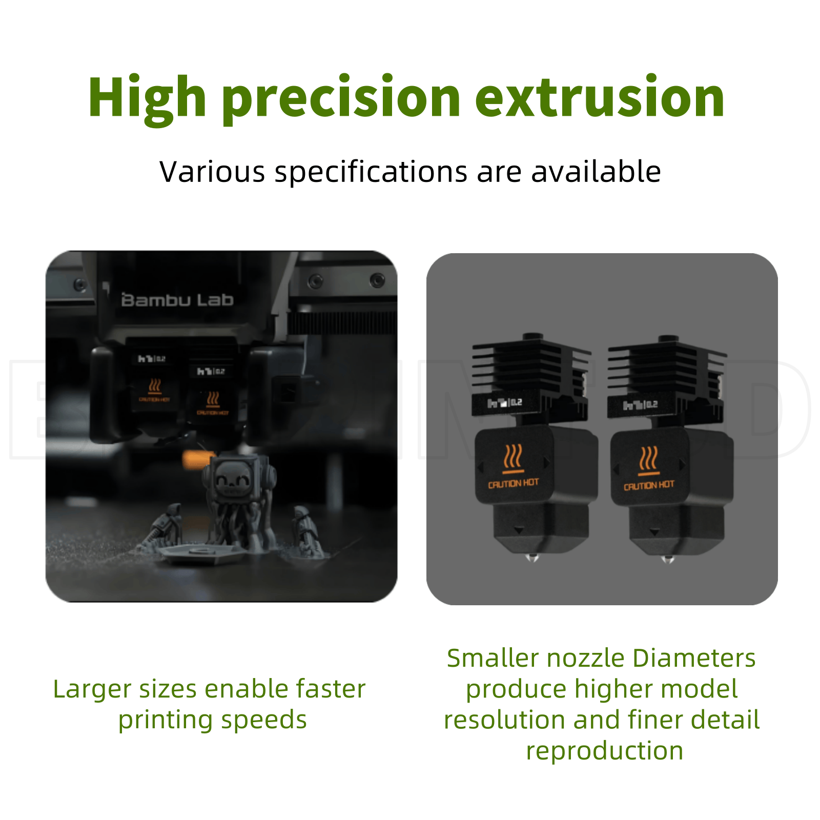 อัพเกรด Hotend Kit สําหรับ Bam - 3D Printing Bambu Lab A1 บทวิจารณ์และราคา