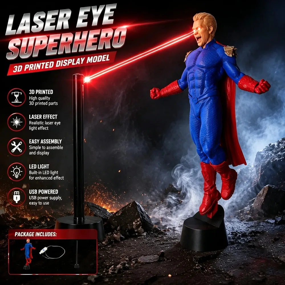 ฟิกเกอร์ The Boys Homelander ร - 3D Printing Lamp บทวิจารณ์และราคา