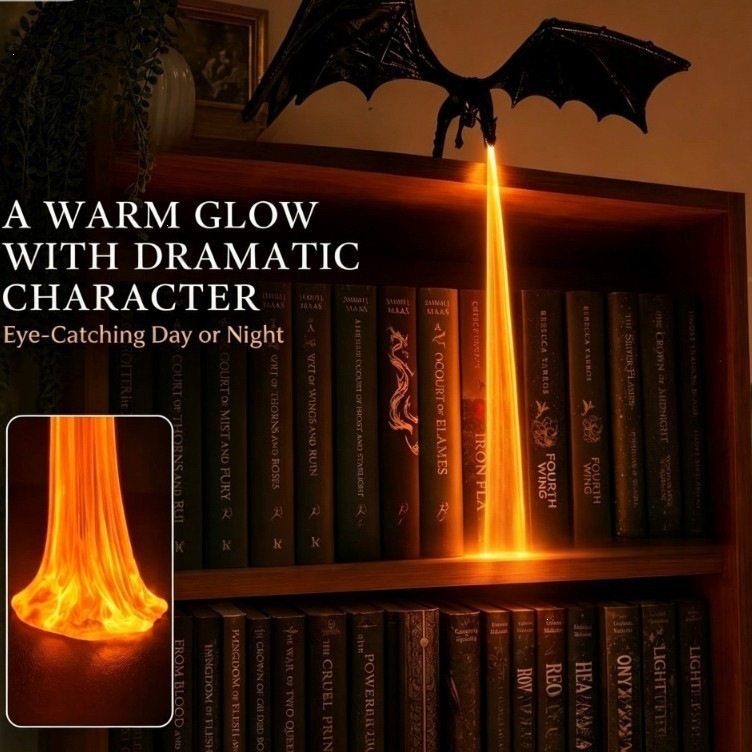 โคมไฟมังกรพ่นไฟ 3D พิมพ์ด้วยเท - 3D Printing Lamp บทวิจารณ์และราคา