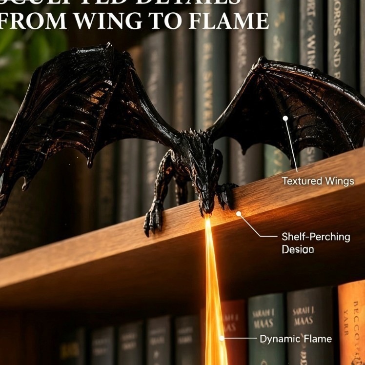 โคมไฟมังกรพ่นไฟ 3D พิมพ์ด้วยเท - 3D Printing Lamp บทวิจารณ์และราคา