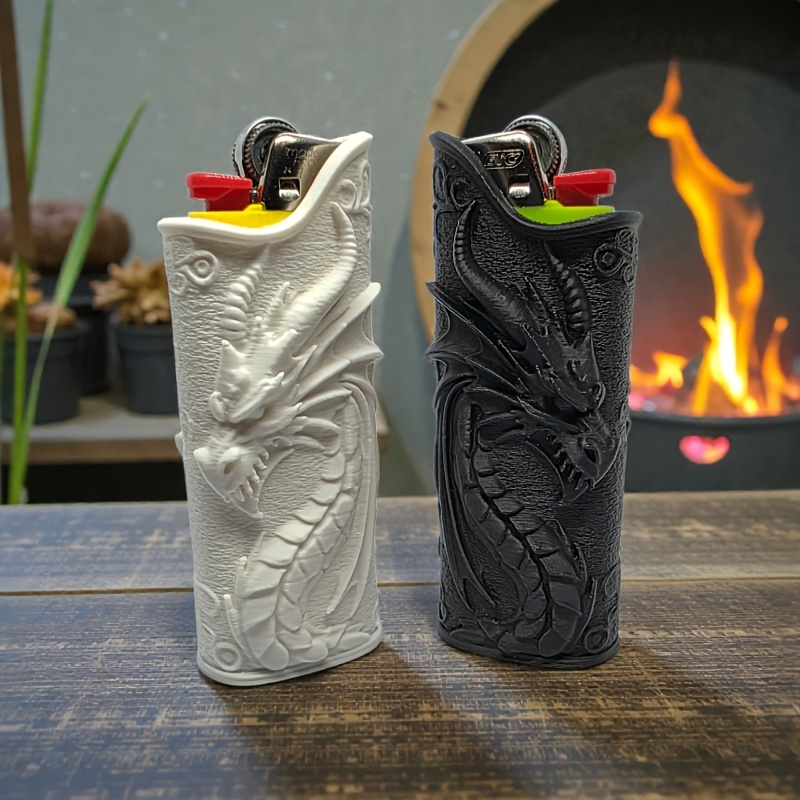 เคสใส่ไฟแช็กแบบนูนลายมังกรสไตล - 3D Printing Dragon บทวิจารณ์และราคา