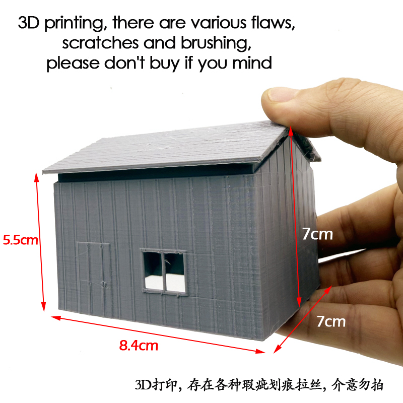 1/87 scale จําลองบ้านรุ่นโกดัง - 3D Printing Warehouse บทวิจารณ์และราคา