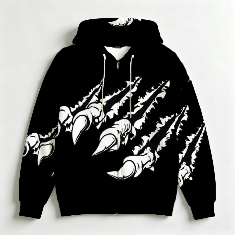 เสื้อฮู้ดซิปผู้ชาย ลายพิมพ์ศิล - 3D Printing Output บทวิจารณ์และราคา