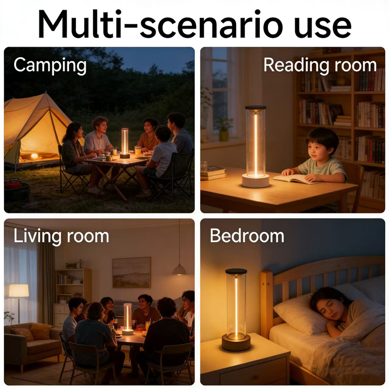 โคมไฟตั้งโต๊ะ LED แบบพกพาไร้สา - 3D Printing Lamp บทวิจารณ์และราคา