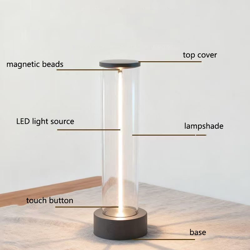 โคมไฟตั้งโต๊ะ LED แบบพกพาไร้สา - 3D Printing Lamp บทวิจารณ์และราคา