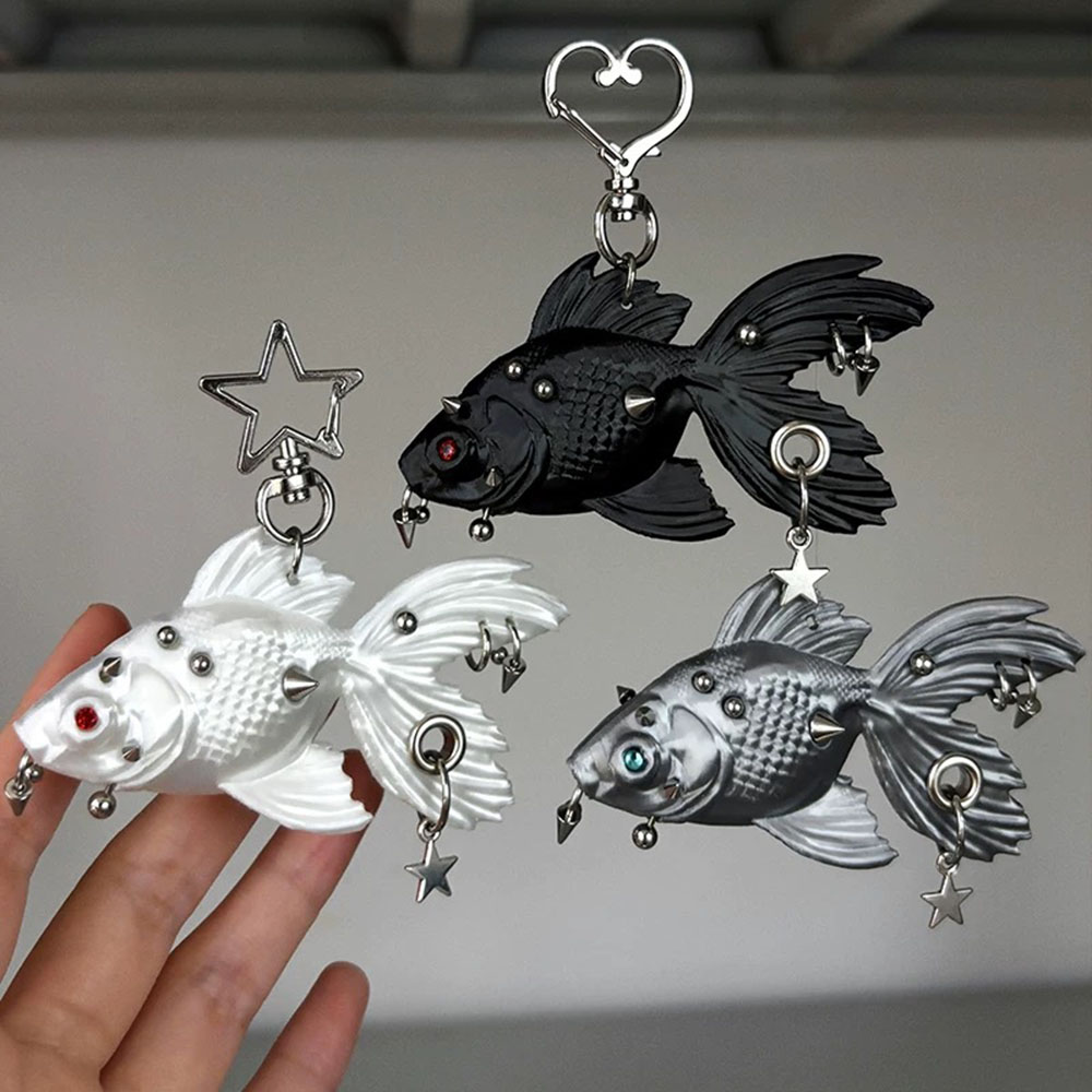 จี้พิมพ์ลาย 3D รูปปลาทองสไตล์ก - 3D Printing Steel บทวิจารณ์และราคา