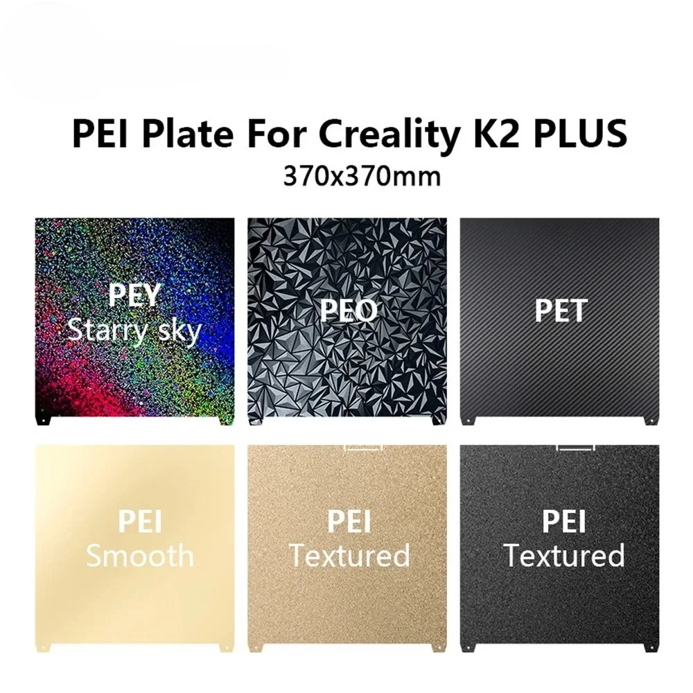 แผ่นสร้างแบบ PEI สีดำแบบด้าน ข - 3D Printing Steel บทวิจารณ์และราคา